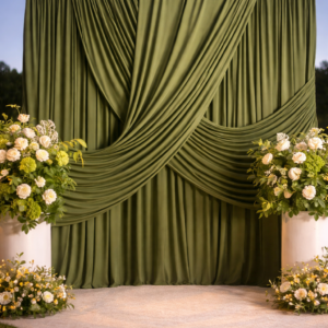Sage Luxe Draped Backdrop